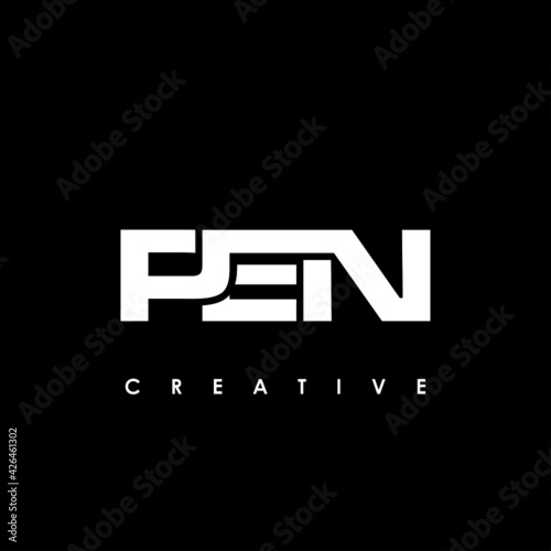 PEN Letter Initial Logo Design Template Vector Illustration