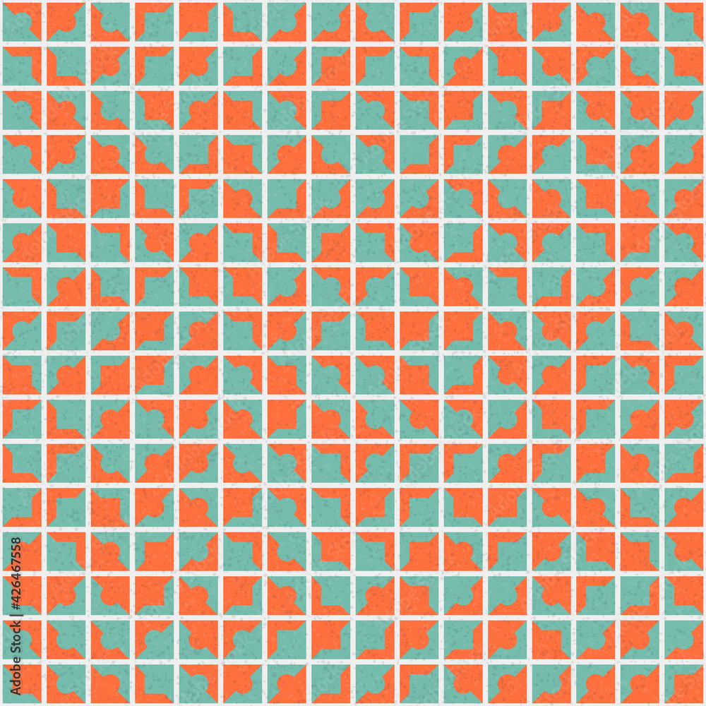 Fototapeta premium Abstract Geometric Pattern generative computational art illustration