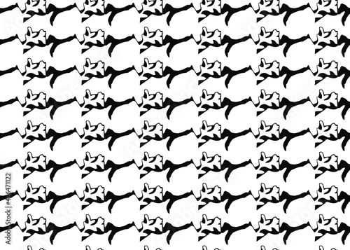 Vector texture background  seamless pattern. Hand drawn  black  white colors.