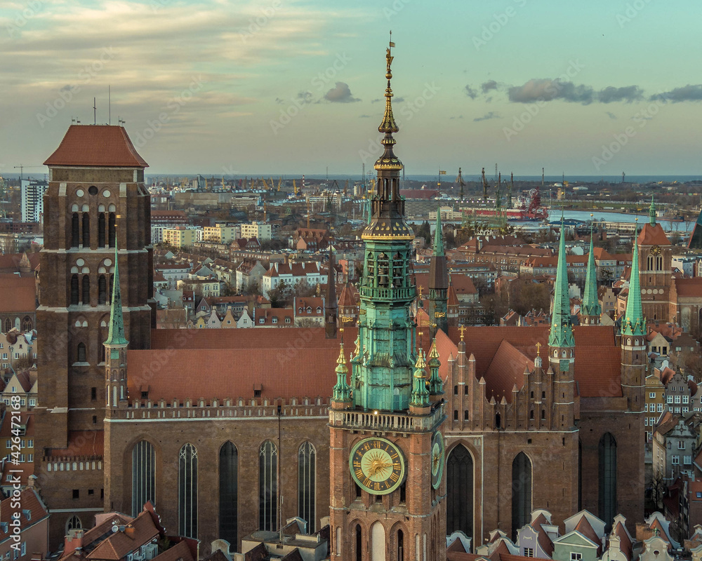 view of the  Gdansk town