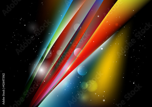 Red Yellow and Blue Abstract Background