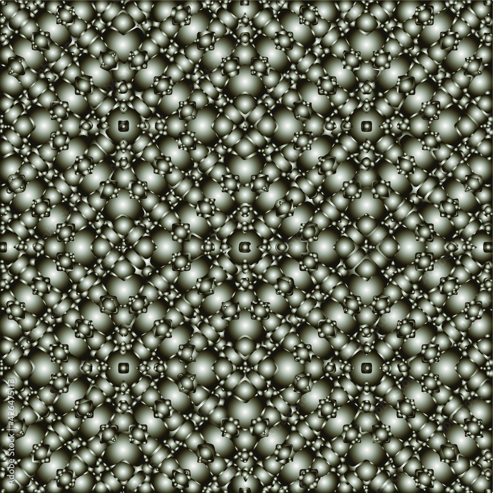 Pattern with a black-and-white gradient . Abstract metallic background