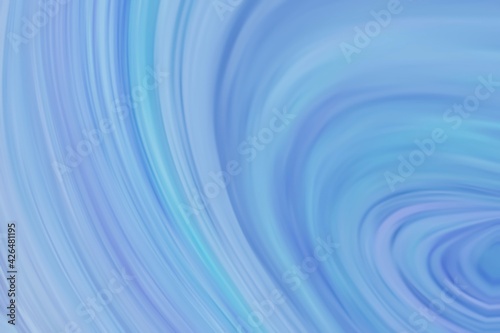 Blue flowing liquid waves abstract motion blurred background.