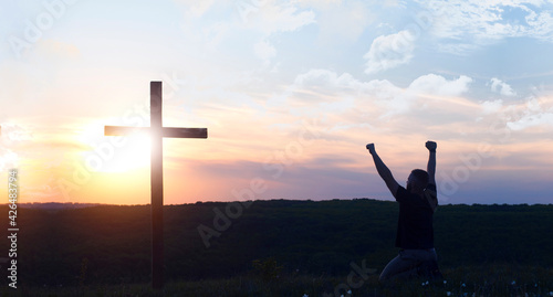 Fényképezés Crucifixion against the sky