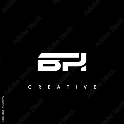 BPI Letter Initial Logo Design Template Vector Illustration