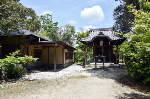 曼殊院天満宮 弁財天と茶屋 京都市