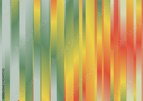 Red Yellow and Green Gradient Vertical Striped Background Vector Image