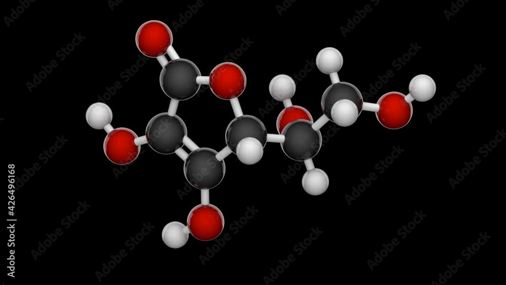 Chemical Structure Of Vitamin C (Ascorbic Acid). Also Known As ...