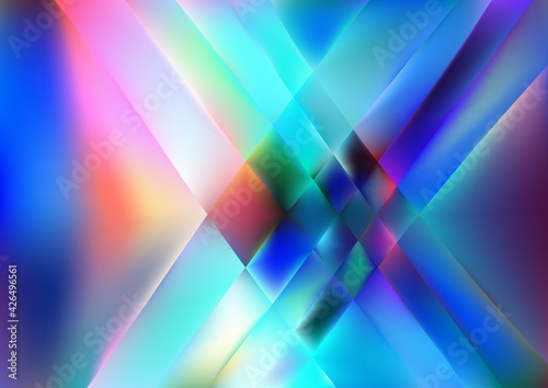 Blue Pink and Green Graphic Background Vector Image photo