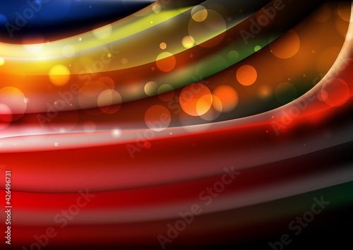 Red Yellow and Blue Defocused Background