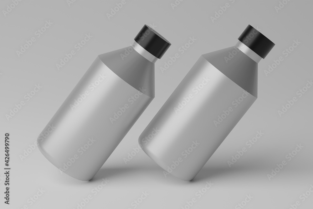 3D Illustration. Blank Bottle Mockup 3D Illustration. Blank Bottle Mockup