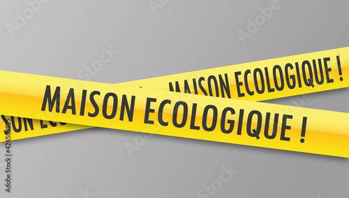 Logo maison écologique.