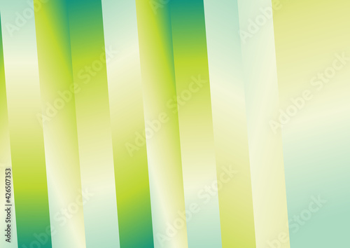 Parallel Vertical Stripes Green and White Gradient Background