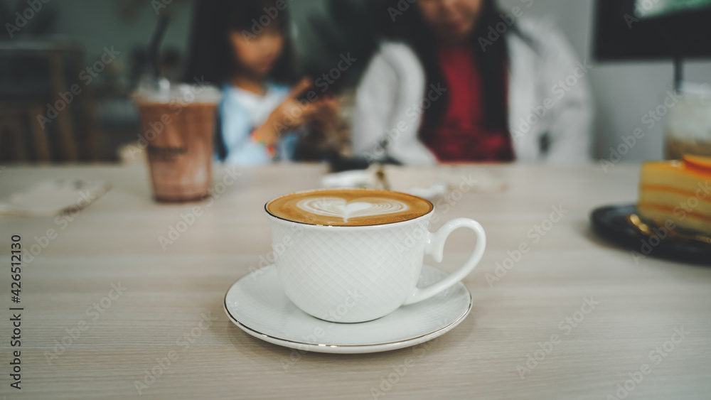 Obraz premium cup of coffee with milk