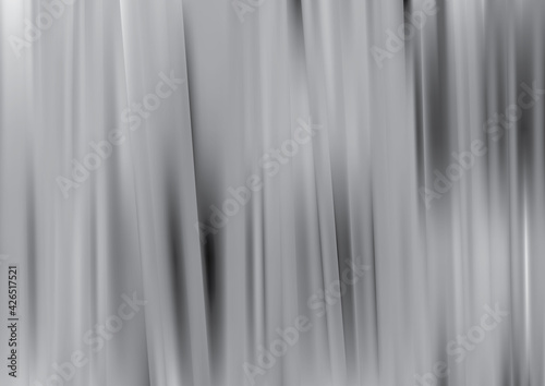Grey Shiny Vertical Stripes Background Vector Graphic