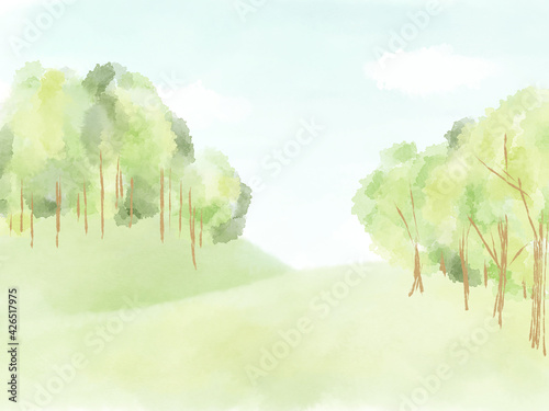 森林や草原の風景