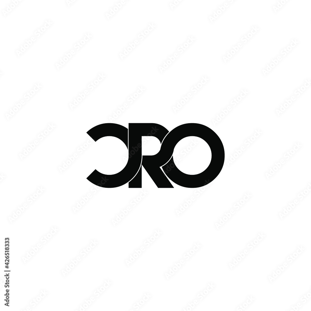 cro letter original monogram logo design cro letter original monogram logo design