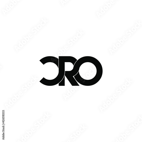 cro letter original monogram logo design