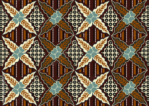 Indonesian batik motif, Batik is a technique of wax-resist dyeing applied to whole cloth, or cloth made using this technique originated from Indonesia