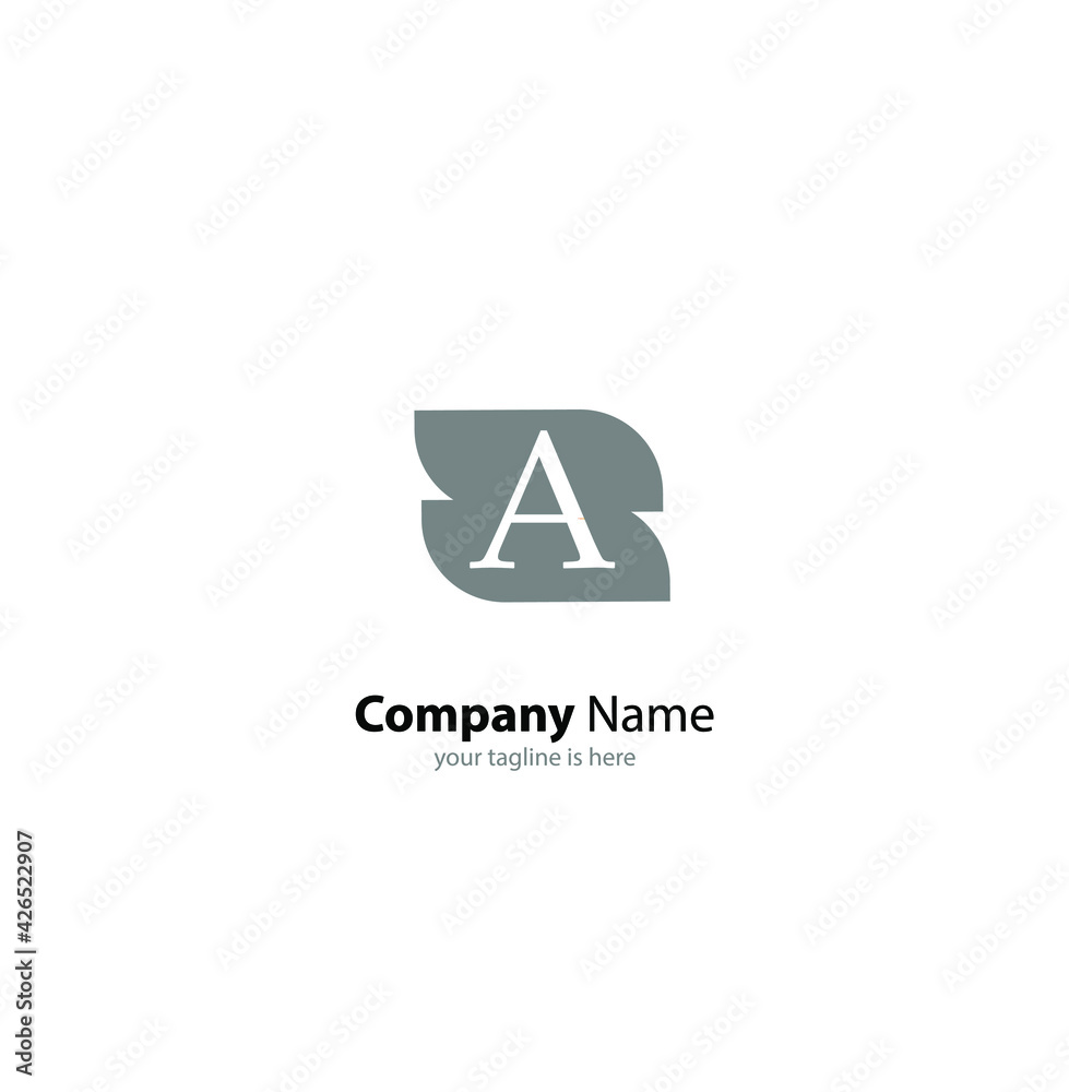 The simple luxury logo of letter a with white background The simple luxury logo of letter a with white background