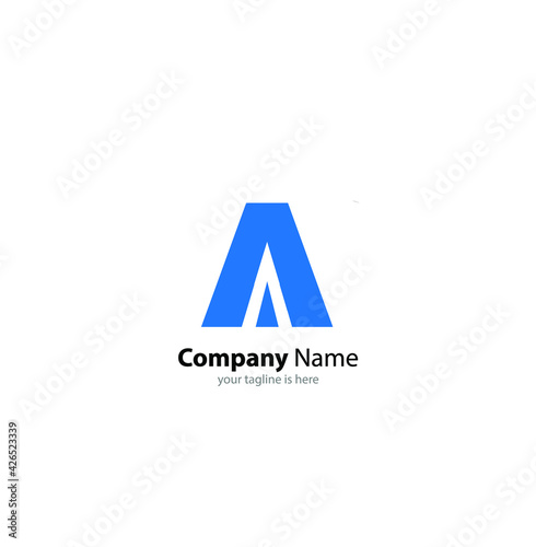 letter A elegant logo Concept, minimalist style