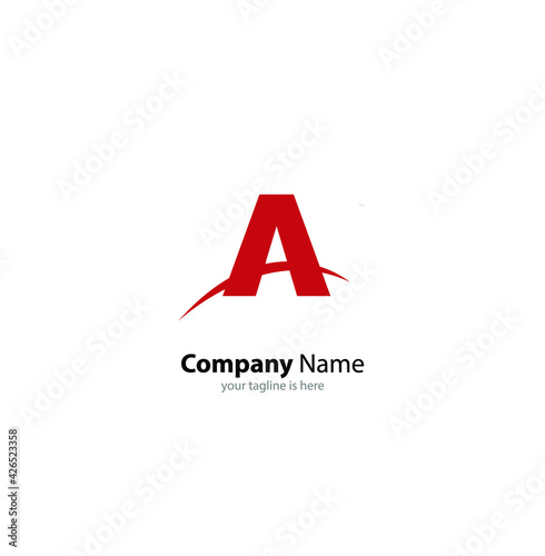 letter A elegant logo Concept, minimalist style