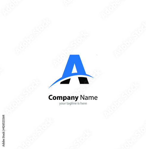 letter A elegant logo Concept, minimalist style