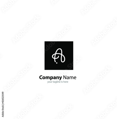 letter A elegant logo Concept, minimalist style