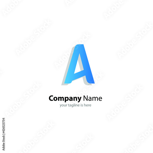 letter A elegant logo Concept, minimalist style