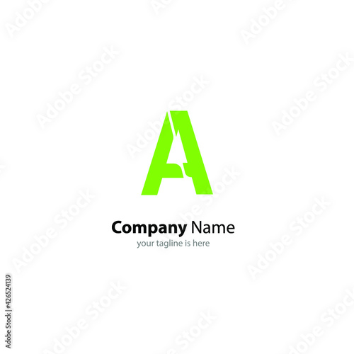 letter A elegant logo Concept, minimalist style