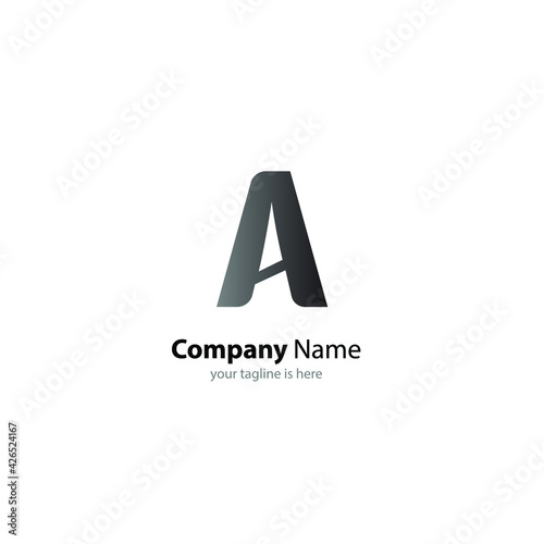 letter A elegant logo Concept, minimalist style