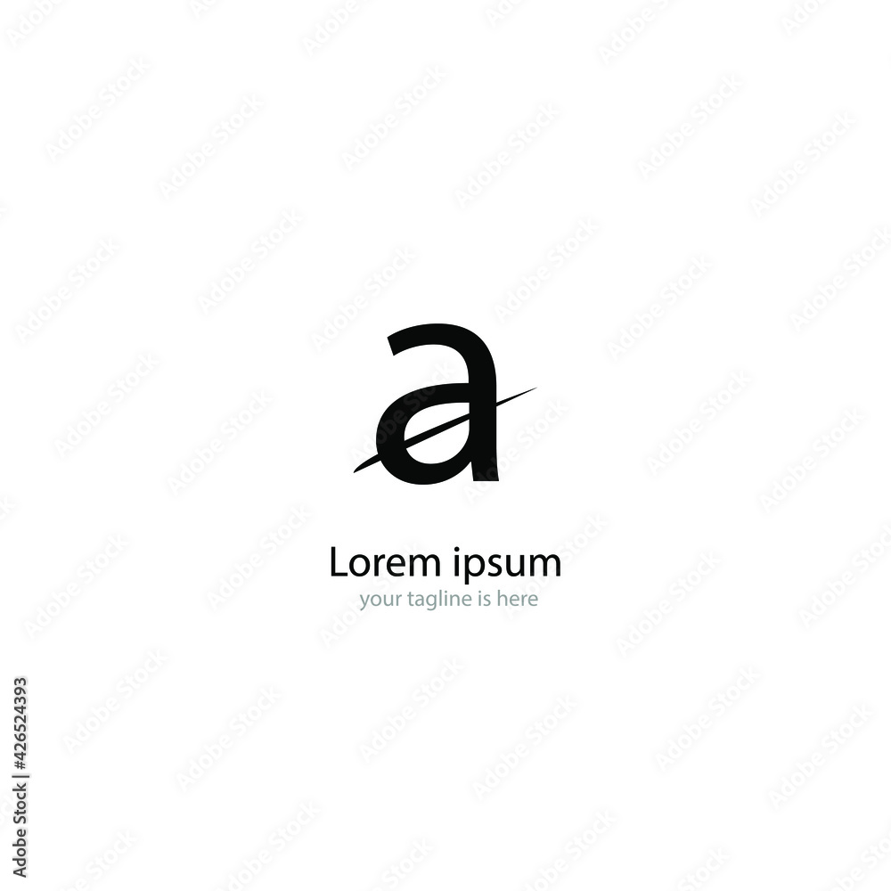 letter A elegant logo Concept, minimalist style