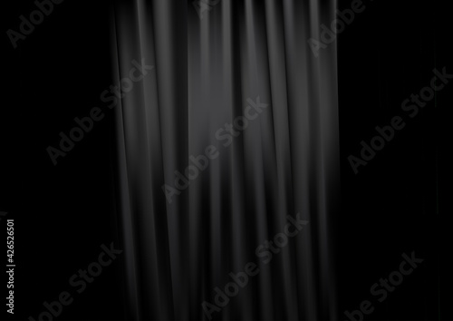 Black and Grey Abstract Shiny Vertical Lines and Stripes Background