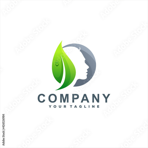 beauty spa gradient logo design