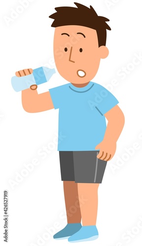 ランニング7・水分補給・男性1