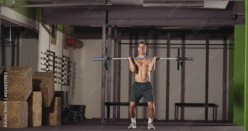 Working out in the gym Working out in the gym