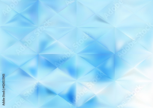 Blue and White Triangular Background Illustration