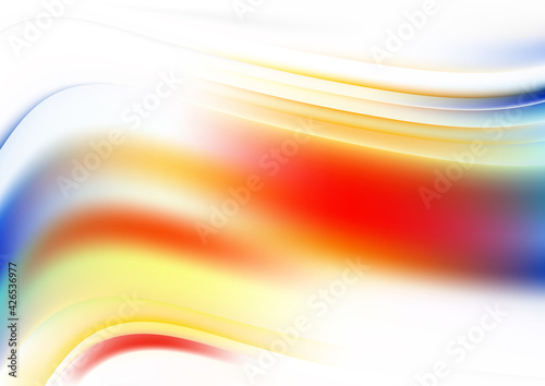 Red Yellow and Blue Blurred Wave Background