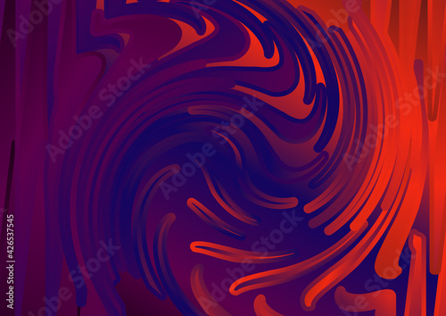 Red and Blue Fluid Color Twister Texture Background Illustration