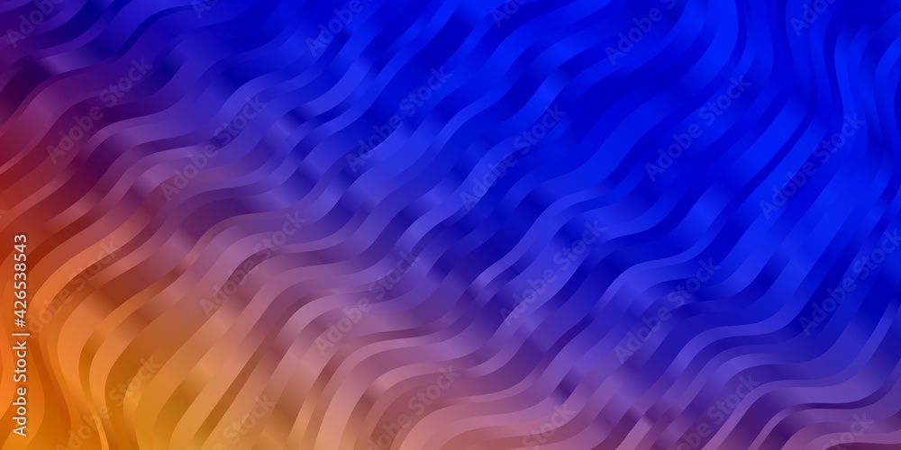 Light Blue, Yellow vector background with wry lines. Light Blue, Yellow vector background with wry lines.