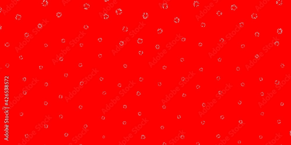 Light red vector texture with disks.