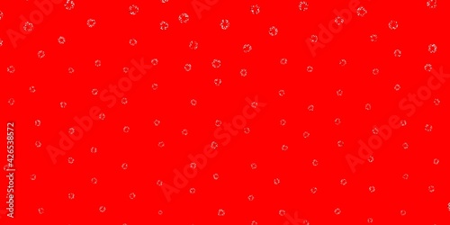 Light red vector texture with disks.