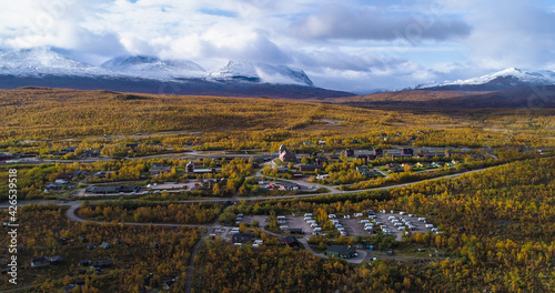 Abisko village foliage 02 photo