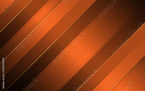 Illustration vector graphic of abstract black and orange color background diagonal