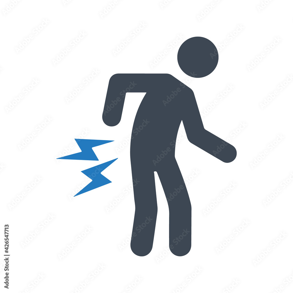 Chronic pain icon, vector & glyph Chronic pain icon, vector & glyph