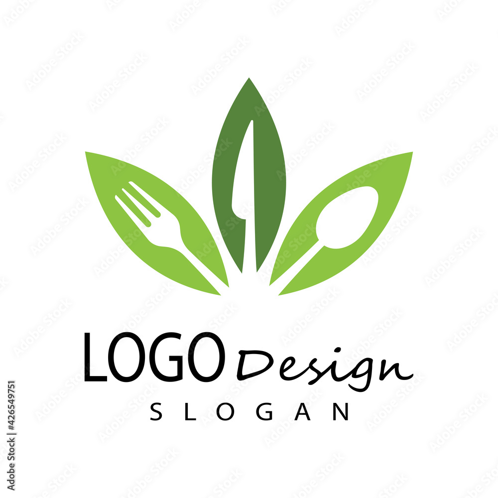 spoon and fork logo template illustration spoon and fork logo template illustration