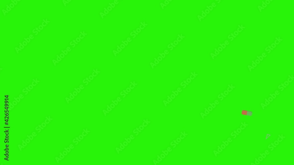 Back to school elements animation items on green screen chroma key, graphic source Back to school elements animation items on green screen chroma key, graphic source