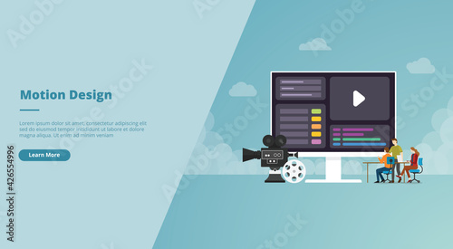motion design for website design template banner or slide presentation