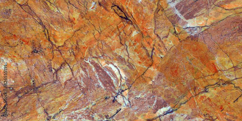Brown marble texture with high resolution, Exotic agate honed surface of exterior, Orange emperador breccia marbel, Rustic finish quartzite limestone, Polished terracotta quartz slice mineral.