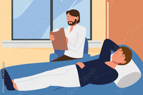 psychological patient resting